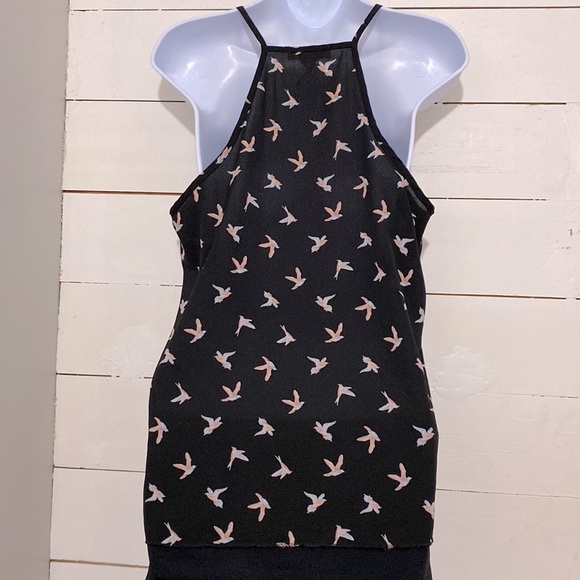 MILEY + MOLLY black tank with birds size Large - Picture 3 of 6